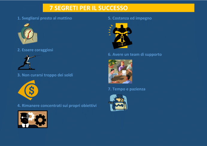 quali sono i segreti per il successo