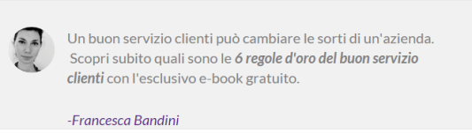 bandini francesca - buon servizio clienti -francesca bandini